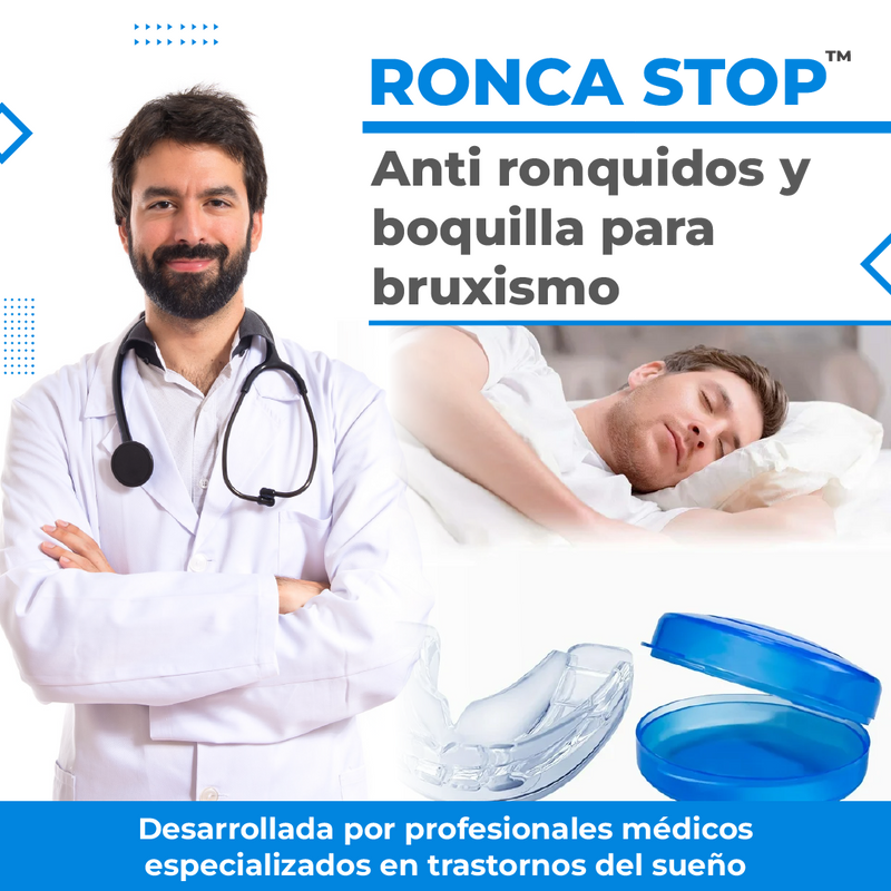 RoncaStop™  Anti ronquidos y boquilla para bruxismo